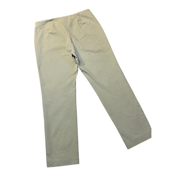 VTG SOFT SURROUNDINGS Ankle Length Pants Khaki Zero Waist Side Zip Size 12 Y2K - Picture 4 of 6